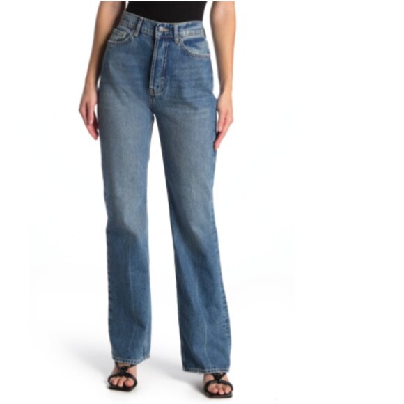 NWT Anine Bing Bryn High Waist Nonstretch Bootcut Jeans Size 29